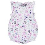 Baby Girls' 3-Pack Rainbow Rompers, 3-6 Months