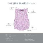Baby Girls' 3-Pack Rainbow Rompers, 3-6 Months