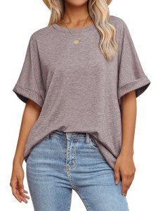 Plus Size Loose Fit Beach T-Shirts for Women