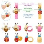 Baby Rattles and Wrist Socks Gift Set