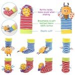 Baby Rattles and Wrist Socks Gift Set