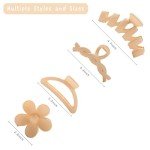 8-Pack Flower Hair Clips for All Hair Types