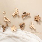 8-Pack Flower Hair Clips for All Hair Types