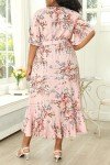 Plus Size Boho Floral Maxi Dress for Weddings