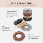 Kitsch Creaseless Spiral Hair Ties - 8pcs