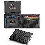 Slim RFID Leather Wallet with 15 Card Holder