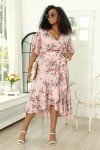 Plus Size Boho Floral Maxi Dress for Weddings