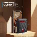 Slim RFID Leather Wallet with 15 Card Holder