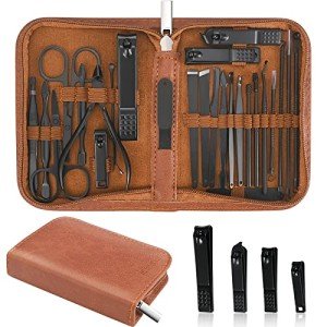 26-Piece Stainless Steel Manicure Set with Travel Case