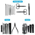26-Piece Stainless Steel Manicure Set with Travel Case