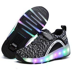 Kids LED Light-Up Roller Skate Shoes
