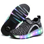 Kids LED Light-Up Roller Skate Shoes
