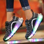 Kids LED Light-Up Roller Skate Shoes