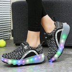 Kids LED Light-Up Roller Skate Shoes