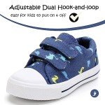 K KomForme Kids Dinosaur Canvas Sneakers, Size 9