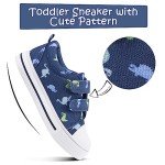 K KomForme Kids Dinosaur Canvas Sneakers, Size 9