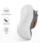 Kids EZ-Ons BreezeRunners Athletic Sneakers in Grey/Orange