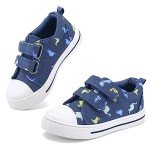 K KomForme Kids Dinosaur Canvas Sneakers, Size 9