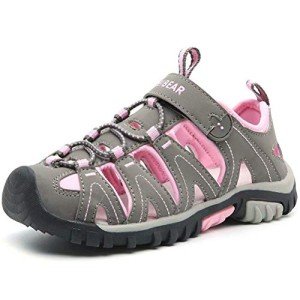 HOBIBEAR Girls Closed-Toe Summer Sport Sandals