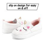 K KomForme Unicorn 3D Toddler Slip-On Sneakers