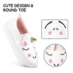 K KomForme Unicorn 3D Toddler Slip-On Sneakers
