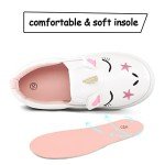 K KomForme Unicorn 3D Toddler Slip-On Sneakers