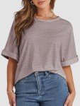 Plus Size Loose Fit Beach T-Shirts for Women