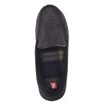 Hanes Men's Grey Moccasin Slipper with Memory Foam
