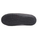 Hanes Men's Grey Moccasin Slipper with Memory Foam