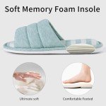 Cozy Open Toe Memory Foam Slippers for Women
