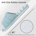 Cozy Open Toe Memory Foam Slippers for Women