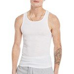 Hanes Men's Moisture-Wicking Cotton Tank Undershirts