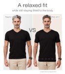 ATEK Men's V-Neck Undershirts 3-Pack - Black