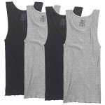 Fruit of the Loom Men's A-Shirts 4-Pack, Large