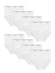 Fruit of the Loom Men's White Briefs 8-Pack