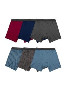Fruit of the Loom Men's 4-Way Stretch Boxer Briefs - 6 Pack