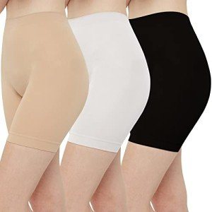 INNERSY Women's High Waisted Slip Shorts 3-Pack