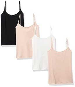 Amazon Essentials Women's Slim-Fit Camisole 4-Pack