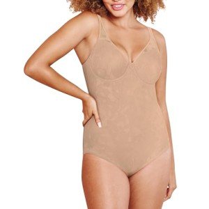 Bali Women's Ultra Light Shapewear Bodysuit in Nude