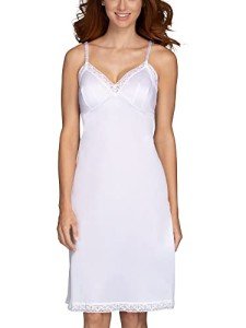 Vanity Fair Anti-Static Nylon Full Slip - White