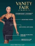 Vanity Fair Anti-Static Nylon Full Slip - White