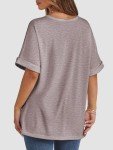 Plus Size Loose Fit Beach T-Shirts for Women