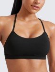 Butterluxe Women's Y-Back Yoga Sports Bra - Black