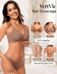 Vertvie Women's Soft Wireless Push-Up Comfort Bra