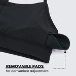 Butterluxe Women's Y-Back Yoga Sports Bra - Black