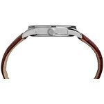 Timex Men's Easy Reader Silver Watch & Leather Strap