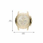 Fossil Men's Gold Stainless Steel Chronograph Watch