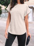 Stylish Short Sleeve Summer Sweater Tunic for Women
