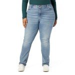 Levi Strauss Women's Plus Size Curvy Straight Jeans