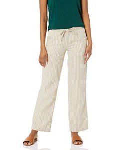 Linen Blend Wide Leg Pant for Women